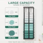 Stylish 2-Tier Wall Mounted Towel Rack