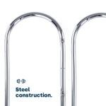 Chrome Wall Mounted Towel Rail Storage Rack