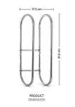 Modern Chrome Wall-Mounted Towel Rack Organizer