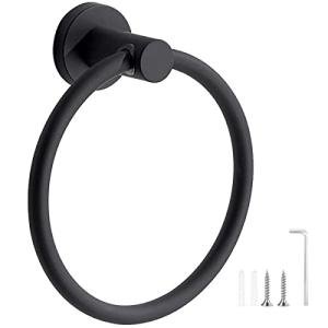 Matt Black Stainless Steel Towel Holder for Home