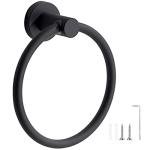 Matt Black Stainless Steel Towel Holder for Home