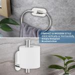 Self-Adhesive Chrome Toilet Paper and Towel Holder