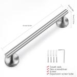 Stainless Steel 12-Inch Towel Holder in Silver