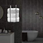 Modern Chrome Wall-Mounted Towel Rack Organizer