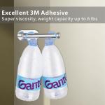 Self-Adhesive Chrome Toilet Paper and Towel Holder