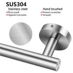 Stainless Steel 12-Inch Towel Holder in Silver