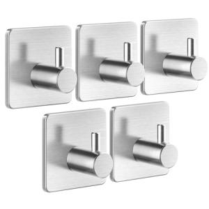 Heavy Duty Self Adhesive Hooks Set - 5 Pack