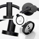 Matt Black Stainless Steel Towel Holder for Home