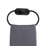 Black Self-Adhesive Towel Rail for Bathrooms