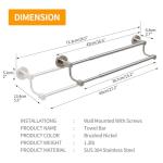 BESy Adjustable Stainless Steel Towel Rack