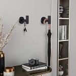 Matte Black Stainless Steel Towel Hooks - 2 Pack
