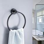 Matt Black Stainless Steel Towel Holder for Home