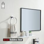 Wall-Mounted No-Drill Chrome Towel Ring