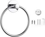 Stainless Steel Circular Towel Ring, 6.3 Inch