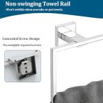 Sayayo Chrome Wall-Mounted Towel Holder