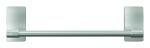 Satin Nickel Hand Towel Bar - Damage-Free Bathroom Organizer