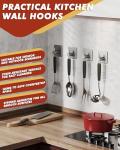 Heavy Duty Self Adhesive Hooks Set - 5 Pack