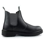 Men's Black Chelsea Steel Toe Work Boots