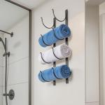4-Tier Wall-Mounted Towel Rack Storage Organizer