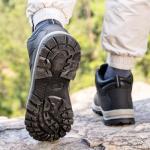 Men's Waterproof Hiking Boots - Black Mid-Top