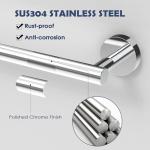 Wall-Mounted Stainless Steel Towel Rail 50.8cm