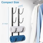 4-Tier Wall-Mounted Towel Rack Storage Organizer