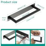 Black Wall-Mounted Self-Adhesive Hand Towel Holder