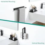 Black Wall-Mounted Self-Adhesive Hand Towel Holder
