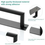 Black Wall-Mounted Self-Adhesive Hand Towel Holder