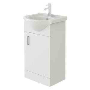 VeeBath Mars 450 White Vanity Unit with Sink