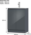 BELOFAY 600mm Floor Standing Vanity Unit