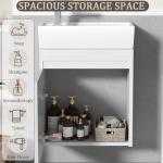 Compact Wall-Mounted Bathroom Sink and Vanity Unit