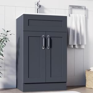 BELOFY 500mm Gray Floor Standing Bathroom Vanity