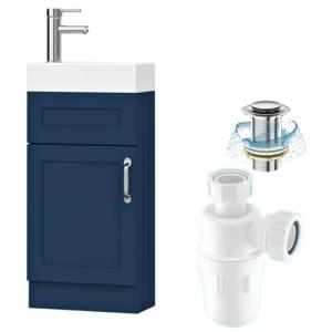 Belofay Floor Standing Bathroom Storage Cabinet, Blue