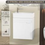 Compact Wall-Mounted Bathroom Sink and Vanity Unit