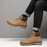 SANNAX Men's Warm Winter Snow Boots - Brown