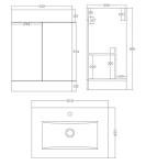 Sphinx Free Standing Vanity Cabinet with Sink