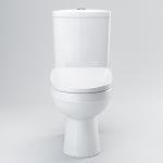 Ceramic Vanity Sink Unit with Toilet Set