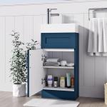 Belofay Floor Standing Bathroom Storage Cabinet, Blue