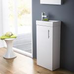 Sleek Free-Standing White Vanity Basin Cabinet