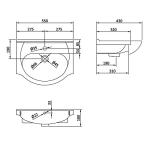 Linx High Gloss Bathroom Vanity Sink Cabinet