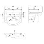 Linx High Gloss Bathroom Vanity Sink Cabinet