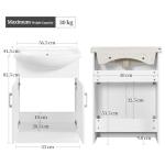 Yaheetech Floor Standing Bathroom Vanity with Sink