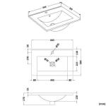 Sphinx Free Standing Vanity Cabinet with Sink