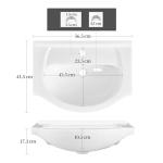 Yaheetech Floor Standing Bathroom Vanity with Sink