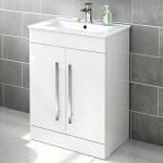 Gloss White Avon Vanity Unit with Slim Basin