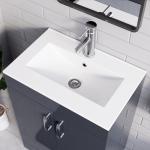 Grey 600mm Floor Standing Bathroom Vanity Unit