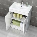 Gloss White Avon Vanity Unit with Slim Basin