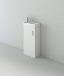 VeeBath Compact White Vanity Unit with Tap