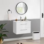 Stylish Wall Mounted Bathroom Vanity with Sink